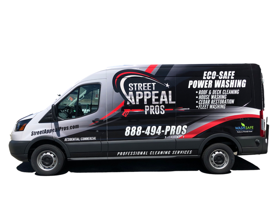 Introducing Street Appeal Pros' state-of-the-art power washing van, the epitome of efficiency and expertise in Cape Cod roof cleaning. Our dedicated team, armed with advanced equipment and eco-safe solutions, ensures a thorough and high-performance cleaning process for roofs across the Cape. From cedar roof cleaning to moss removal, our van houses the tools necessary to deliver top-notch results. Experience the convenience of our mobile roof cleaning service, available in Barnstable, Brewster, Harwich, and other Cape Cod areas. Trust Street Appeal Pros for a seamless and professional roof cleaning experience, backed by our commitment to excellence and the latest in power washing technology.